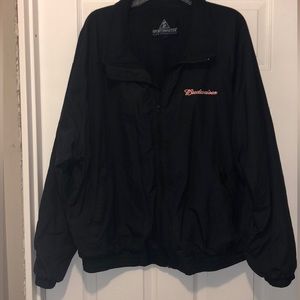 Budweiser Jacket Great Condition Fleece Lined 2X